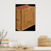 標準辞書ヴィンテージ文献 ポスター (キッチン)