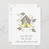 標準黄キスをする鳥 案内ポストカード (正面/裏面)