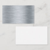 標準3.5" x 2.0"名刺のステンレス製の金属 名刺 (正面/裏面)