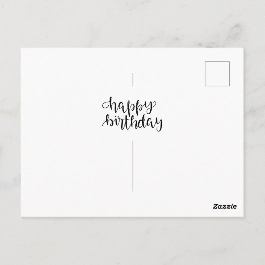 標準、12.7 cm x 17.8 cm折り畳みグリーティングカード ポストカード (裏面)