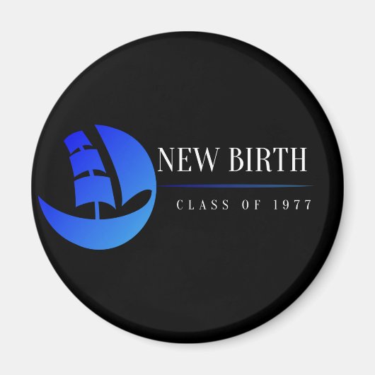 標準、2 1/4インチ円磁石 マグネット (正面)