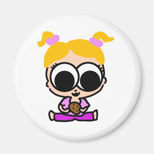 標準、2 1/4インチ円磁石 マグネット (正面)