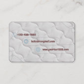 標準、3.5インチx 2.0インチビジネスカードソフトマットレス 名刺 (裏面)