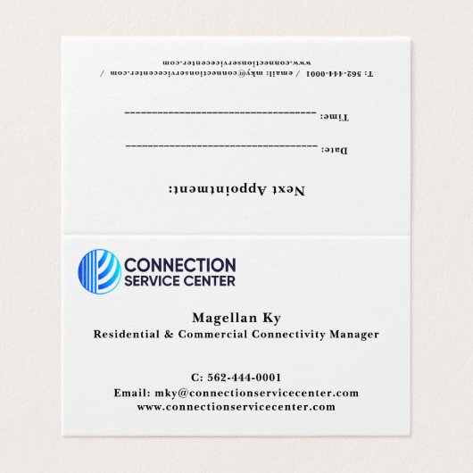 標準、3.5インチx 2.0インチ名刺 (外部フラット)