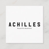 標準、3.5インチx 2.0インチ名刺 コーリングカード (裏面)