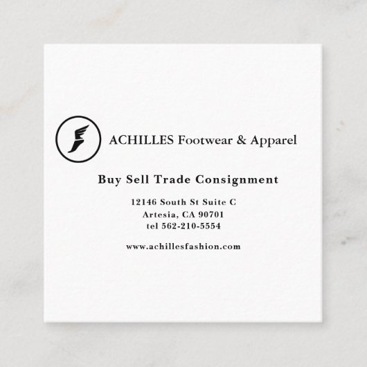 標準、3.5インチx 2.0インチ名刺 コーリングカード (正面)