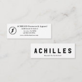 標準、3.5インチx 2.0インチ名刺 スキニー名刺 (正面/裏面)