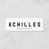 標準、3.5インチx 2.0インチ名刺 スキニー名刺 (裏面)