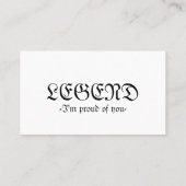 標準、3.5インチx 2.0インチ名刺 名刺 (裏面)