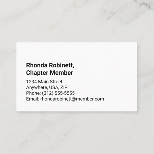 標準、3.5インチx 2.0インチ名刺 名刺 (裏面)