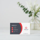 標準、3.5インチx 2.0インチ名刺 名刺 (スタンド正面)