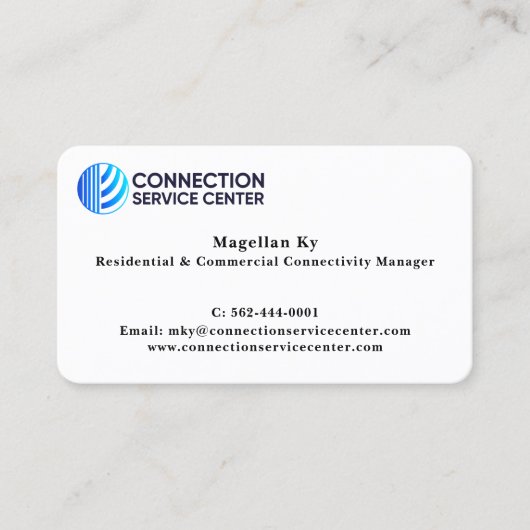 標準、3.5インチx 2.0インチ名刺 名刺 (正面)