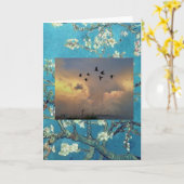 標準、5インチx 7インチ折り畳みグリーティングカード カード (黄色い花)