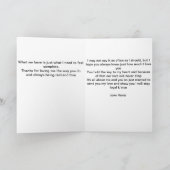 標準、5インチx 7インチ折り畳みグリーティングカード カード (内部)