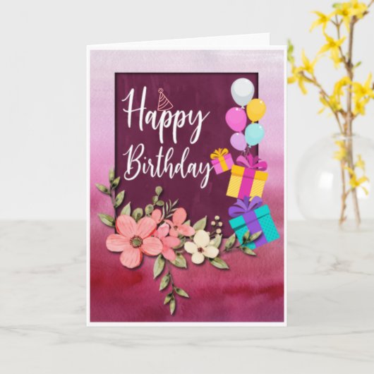 標準、5" x 7"折りたたみグリーティングカード カード (黄色い花)