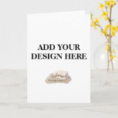 標準、5" x 7"折りたたみグリーティングカード カード (黄色い花)