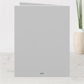 標準、5" x 7"折り畳みグリーティングカードマーメイド カード (裏面)