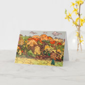 標準、5" x 7"折り畳みグリーティングカード空白の カード (黄色い花)