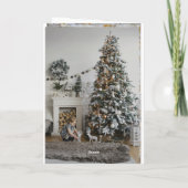 標準、5" x 7"折り畳みホリデーカード シーズンカード (裏面)