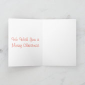 標準、5" x 7"折り畳みホリデーカード シーズンカード (内部)