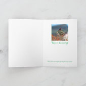 標準、5" x 7"折り畳みホリデーカード シーズンカード (内部)