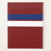 標準（8.5インチx 11インチ）、ソフトカバー、黒いスパイラル プランナー手帳 (裏面)