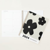 標準(8.5インチx 11インチ)、懸命カバー、ブラックスパイラルPl プランナー手帳 (ディスプレー)