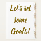 標準(8.5インチx 11インチ)、懸命カバー、ブラックスパイラルPl プランナー手帳 (裏面)