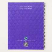 標準（8.5インチx 11インチ）、懸命カバー、ブラックスパイラルPl プランナー手帳 (裏面)