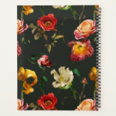 標準(8.5インチx 11インチ)、懸命カバー、黒いスパイラル プランナー手帳 (裏面)