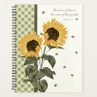 標準(8.5" x 11")、ソフトカバー、黒いらせん面 プランナー手帳