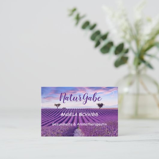 標準、8,5 x 5,5 cm Visitenkarte 名刺 (スタンド正面)