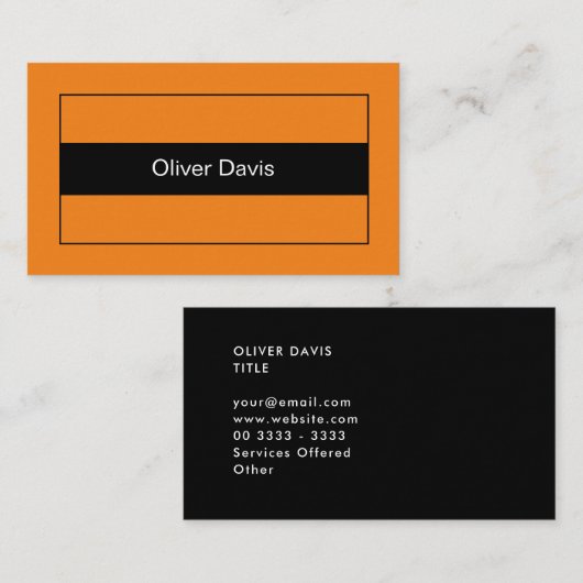 標準Ultimateオレンジ名刺 名刺 (正面/裏面)