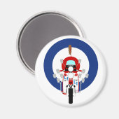 標的モダンスクーター マグネット (正面/裏面)