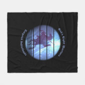 標的化された個人認識度騎士オン馬 フリースブランケット (正面(横))