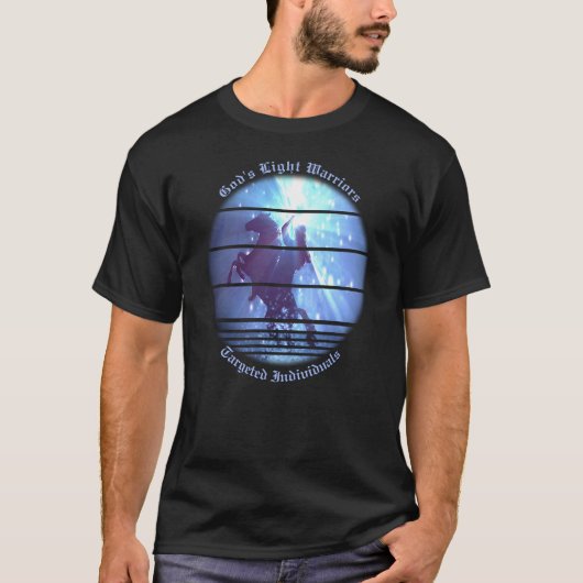 標的化された個人認識度騎士オン馬 Tシャツ (正面)