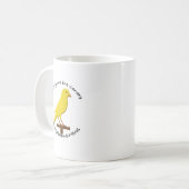 標的化個々の認識度カナリア効果 コーヒーマグカップ (正面左)