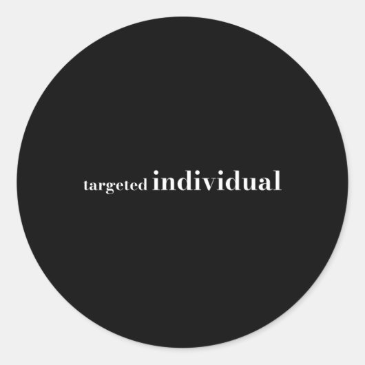 標的化個人 ラウンドシール (正面)