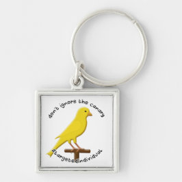 標的化個別認識度カナリア キーホルダー