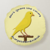 標的化個別認識度カナリア ラウンドクッション (裏面)