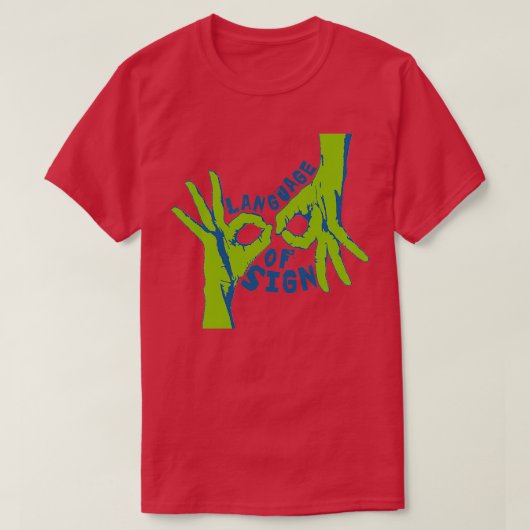 標識の言語 Tシャツ (デザイン正面)