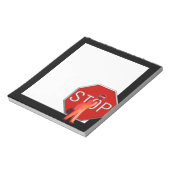 標識を付けた交ストップ渉ガード ノートパッド (回転)