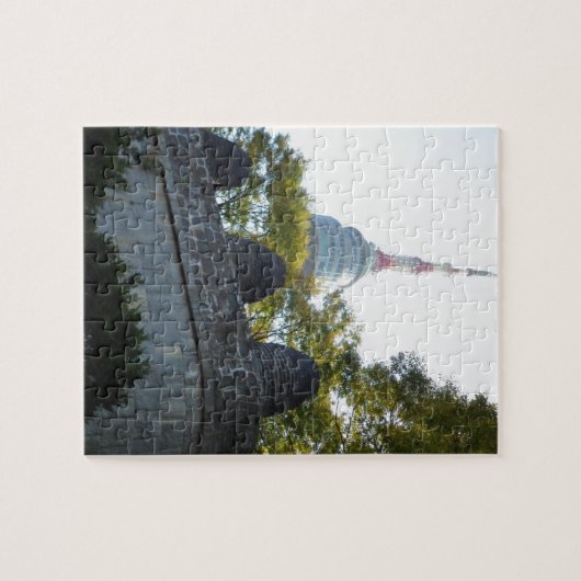 標識を通したソウルNamsanタワー ジグソーパズル (横)