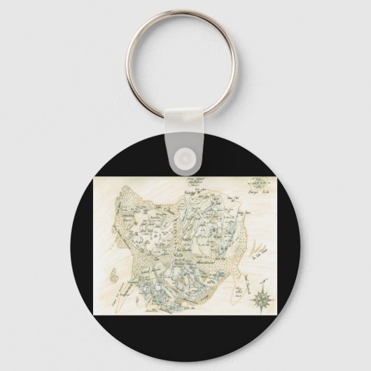 標識トリノの地図 キーホルダー (正面)