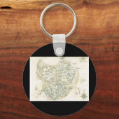標識トリノの地図 キーホルダー (正面)