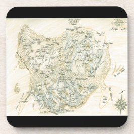 標識トリノの地図 コースター