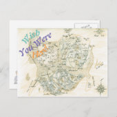 標識トリノの地図 ポストカード (正面/裏面)