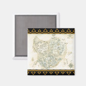 標識トリノの地図 マグネット (正面/裏面)