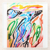 標識 ガラスコースター (正面)