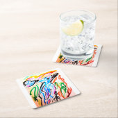 標識 スクエアペーパーコースター (インサイチュ)